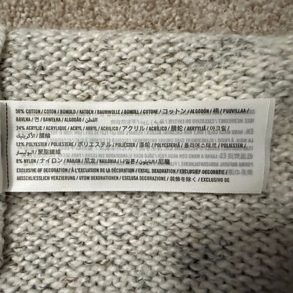 Abercrombie & Fitch Cowl Neck Fair Isle Knit Sweater Dress Womens Small Y2K - Picture 8 of 8